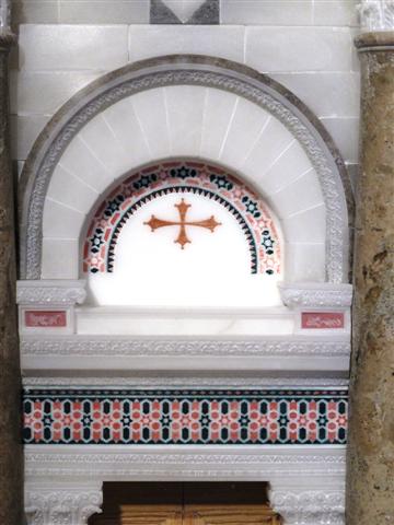 Particolare del mosaico del portale